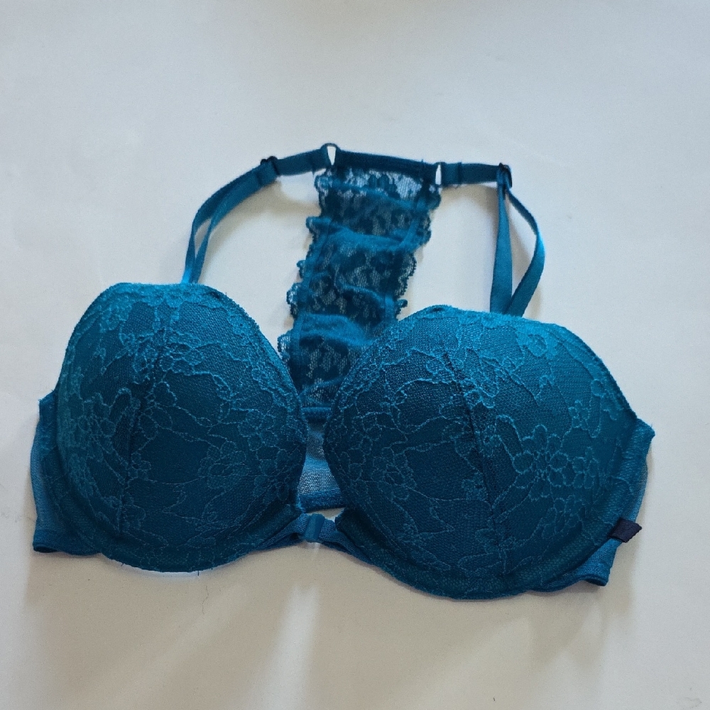 Victoria's Secret Teal Lace Bra